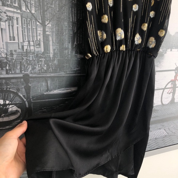 Revolve karina grimaldi black silk dress - Picture 7 of 8